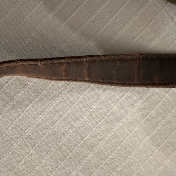 Brown Leather Lucky Brand fold over hobo bag - Picture 10 of 11